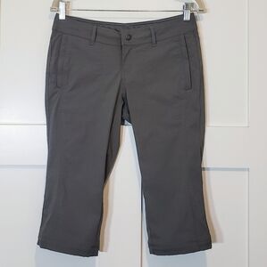 REI Hiking Shorts High Rise Gray Size 4 Petite Nylon Spandex